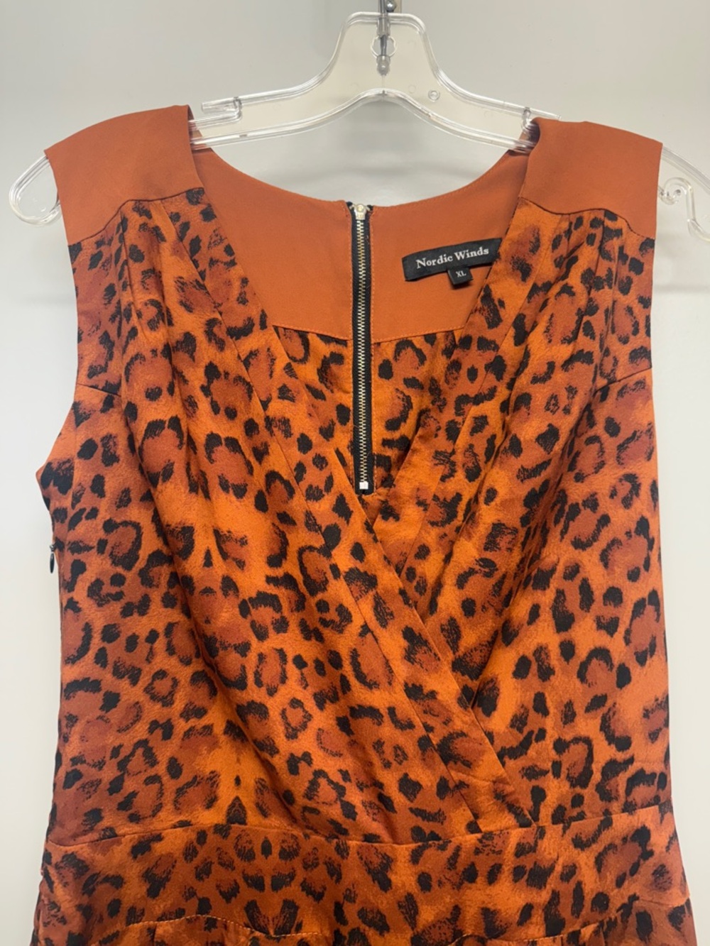 Free People Nordic Winds Rust Leopard-Print Jumpsuit - Picture 4 of 10